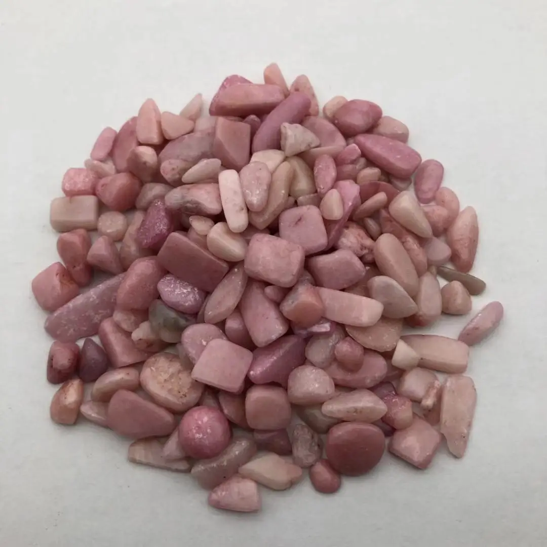 

100g Rose Stone Deep Pink Quartz Crystal Gravel Tumble Stone Minerals Specimen Chips Rock Crystal
