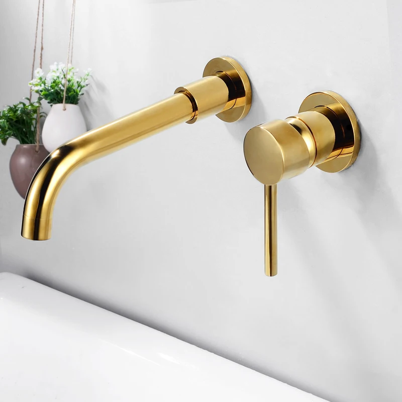 

Solid Brass Faucet In Wall Brass Antique Bathroom Shower Faucet Set Bathroom Sink Basin Faucet Bath Mixer Tap Wall Mount