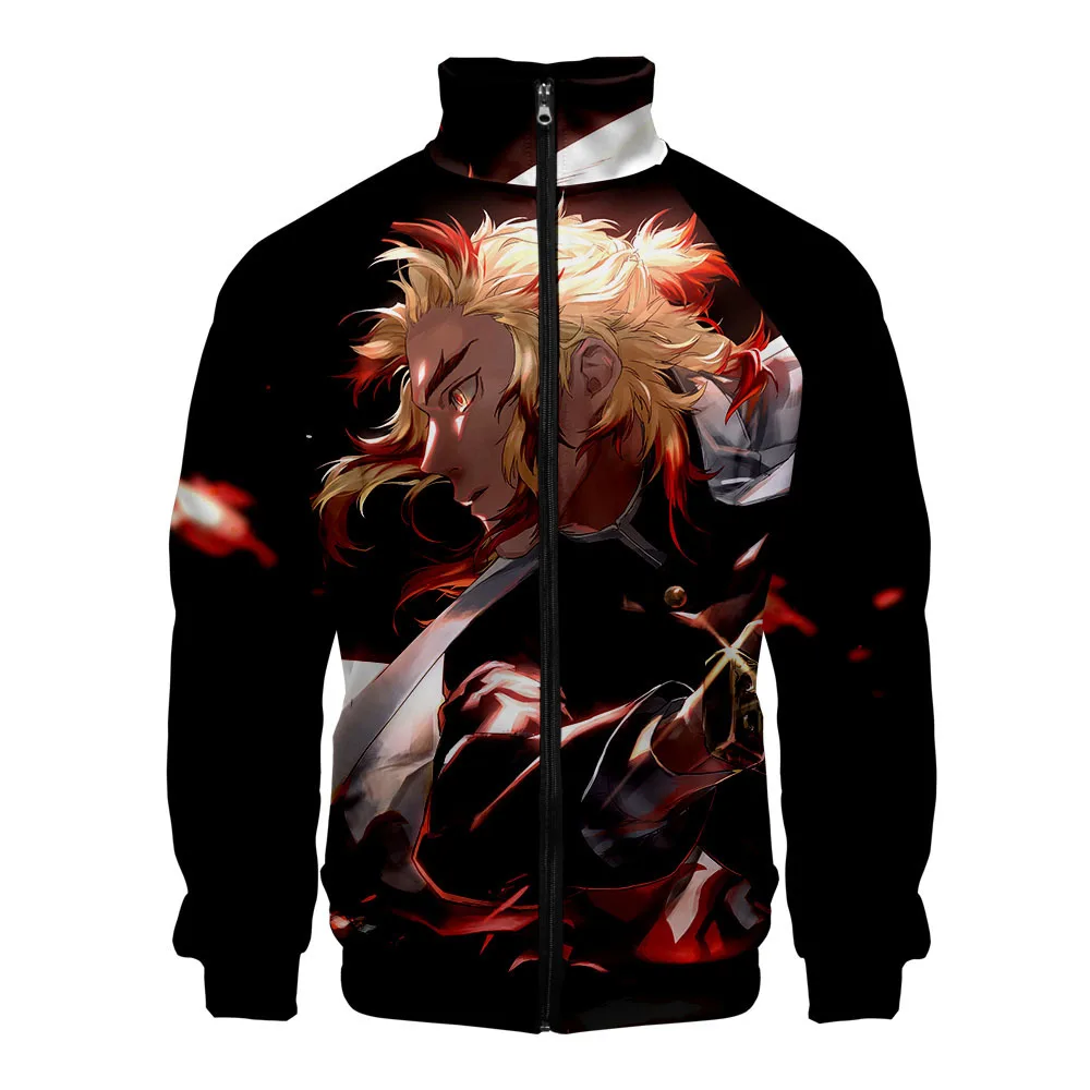 Горячая аниме Demon Slayer Kamado Nezuko худи на молнии для косплея хип-хоп толстовка