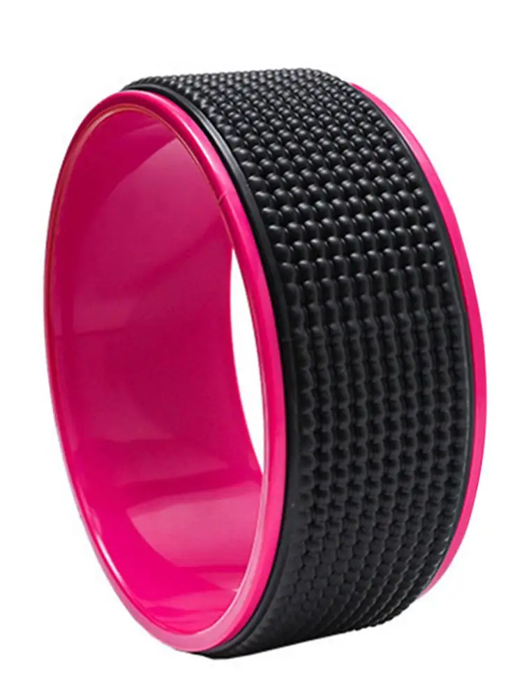 Массажное колесо для йоги полипропиленовое роликовое расслабления мышц спины