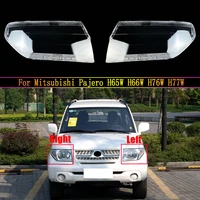 car replacement headlight shell front auto lens glass headlamp transparent light cover for mitsubishi pajero h65w h66w h76w h77w