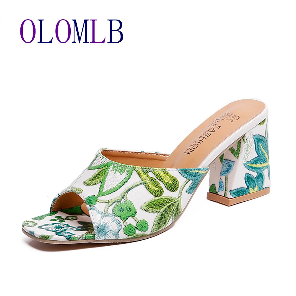 2020 женская обувь летние женские Вечерние туфли на высоком каблуке с открытым