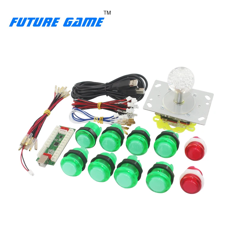 Зеленые кнопки 8p джойстик аркадный набор сделай сам используется