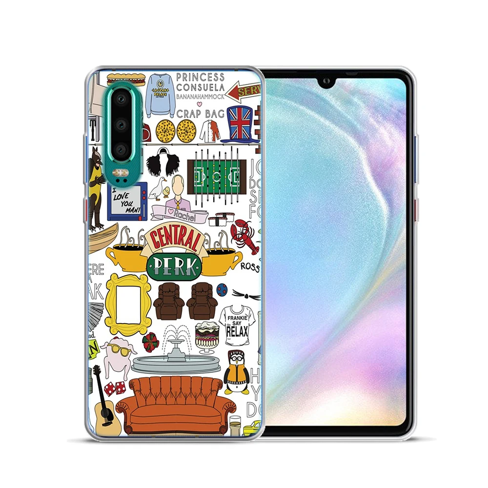 Мягкий чехол из ТПУ для Huawei P30 Lite Pro P10 P20 P40 E P8 2017 Y9