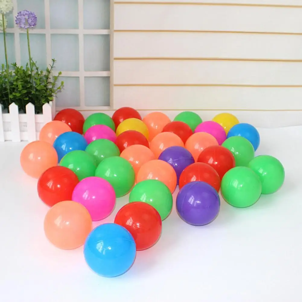 

100pcs Real Relax 5.5cm Colorful Ball Soft Plastic Ocean Ball For Kid Eco-Friendly Soft Plastic Water Pool Ocean Wave Ball