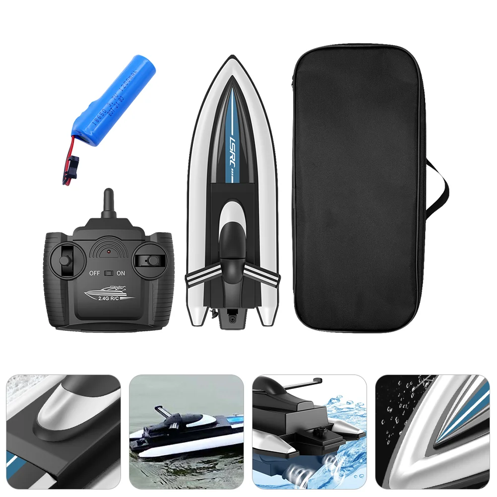 

1 Set Funny Racing Boat Plaything Remotes Controlling Boat Racing Boat Plaything