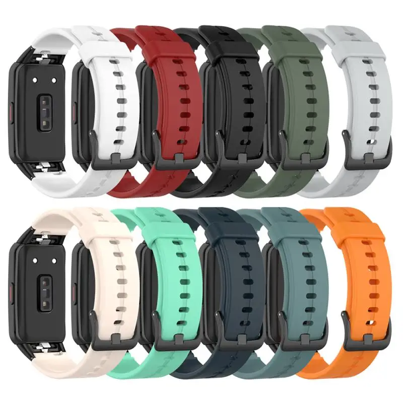 

New Silicone Watch Straps For Huawei Honor Band 6 Smart Watchband Replacement Bracelet For Huawei Band 6 Adjustable Watchband