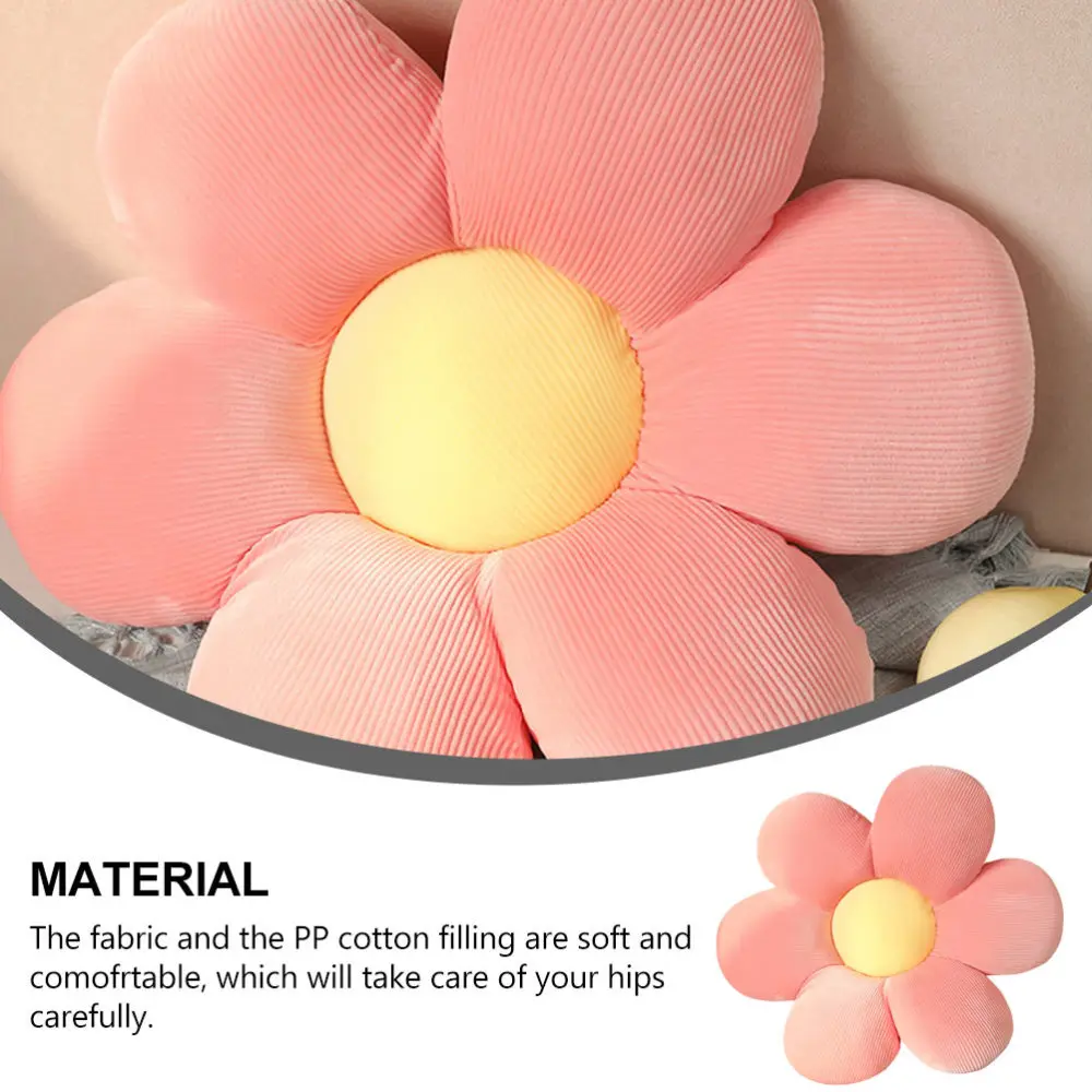 

1Pc Daisy Flower Floor Cushion Flower Pillow Flower Floor Pillow Throw Pillow