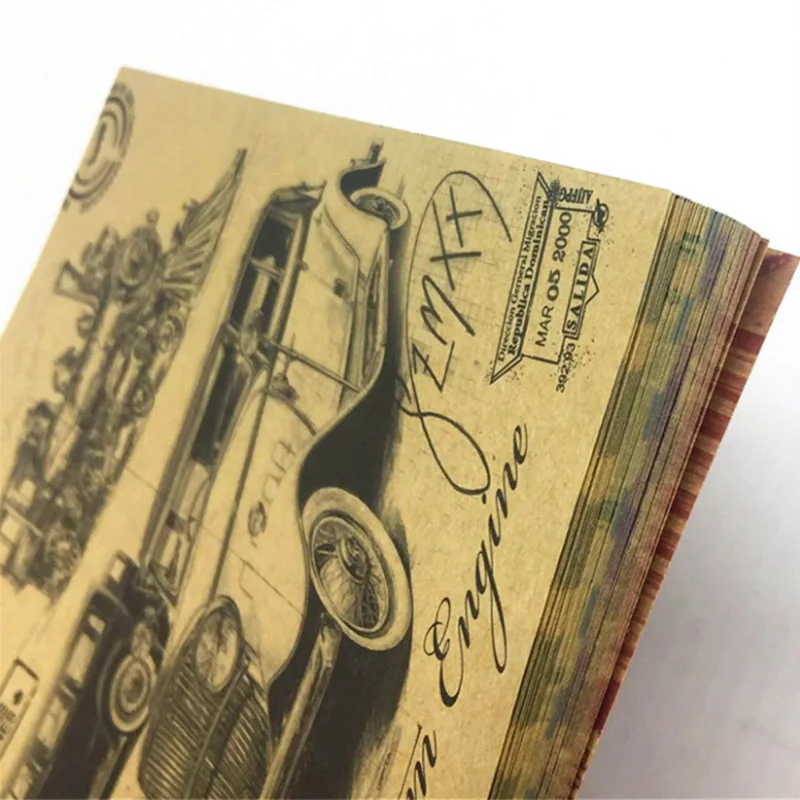 60 листов крафт бумаги 15*15 см многофункциональная декоративная бумага винтажная