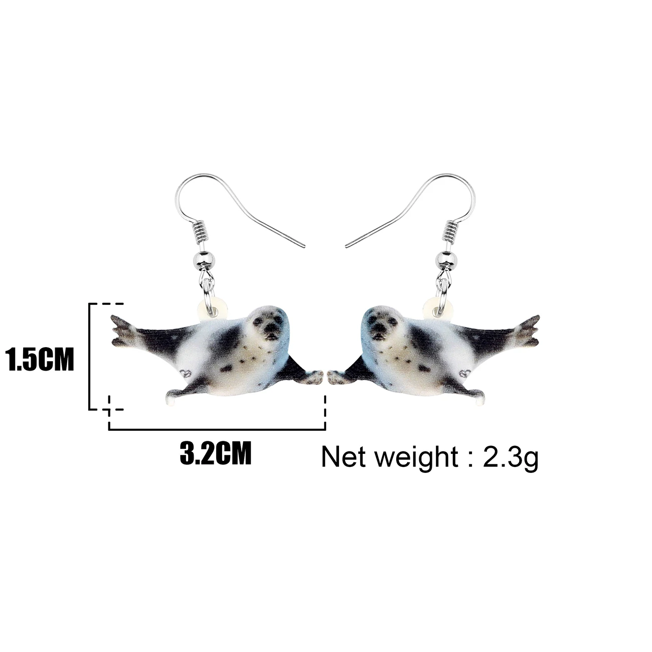 Акриловые серьги капельки