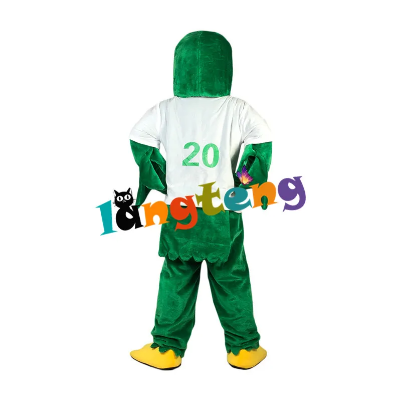 1001 New Design High Quality Cartoon Promotional School Sport Green Eagle Mascot Costume