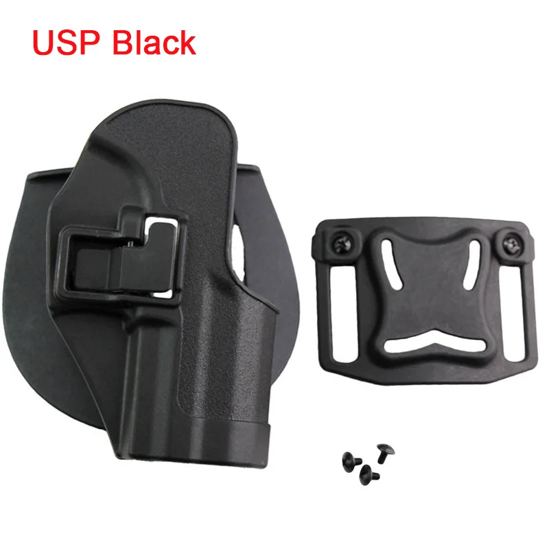 USP Black Тактический Пистолет Кобура сумка чехол для Glock 17 19 Beretta M9 Кольт 1911 Sig Sauer P226 USP Airsoft кобура для пистолета принадлежности для охоты - Цвет: USP Black