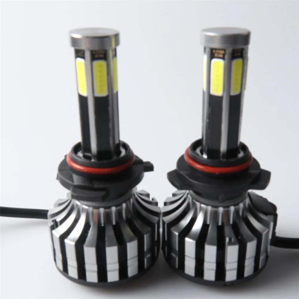 60 Вт 12000LM 6-боковые H7 светодиодный H4 H11 COB Противотуманные фары 9005/HB3 9006/HB4 9012 9004 9007 H13 H1 H3 880/H27 6000K 8000K 3000K светодиодные фары
