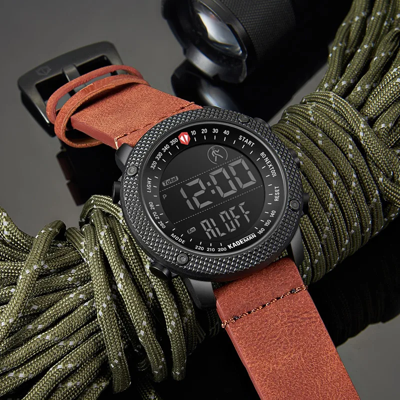 KADEMAN 2020 мужские часы военные водонепроницаемые светодиодные цифровые дисплей