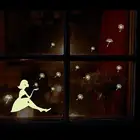 Светящаяся в темноте Настенная Наклейка с изображением Эйфелевой башни, звезд, сказки наклейки на стену феи, для самостоятельной сборки детской, спальни, для девочек, для детской