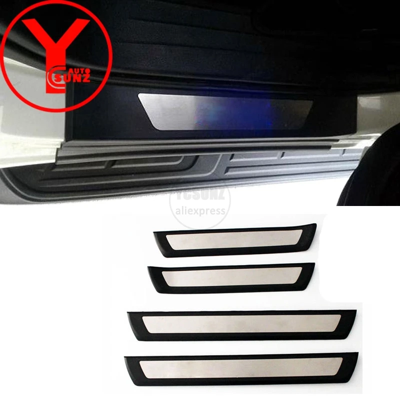 YCSUNZ ABS светодиодные пороги накладка на автомобиля защитные детали для порога