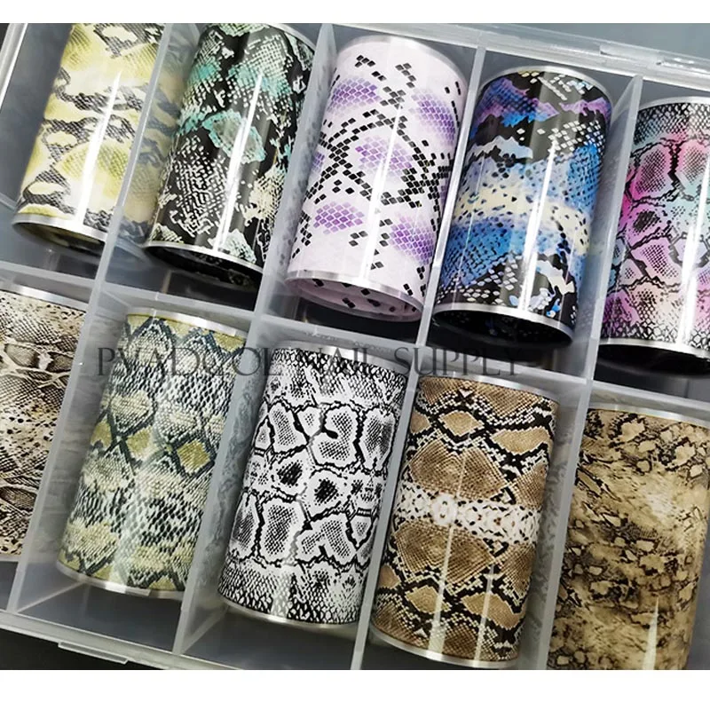 Наклейки для ногтей с принтом змеиной кожи переводные наклейки слайдеры