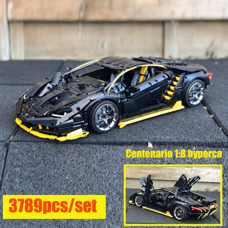 Новый 100 год Centenario 1:8 гиперкар Супер гоночный автомобиль подходит Lepinings Technices Moc 39933