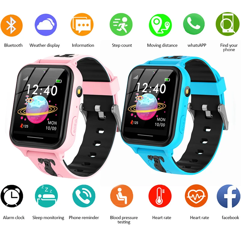 

Новые Детские Смарт-часы SOS телефон часы Смарт-часы для детей Sim-карта фото водонепроницаемый IP67 детский подарок для IOS Android