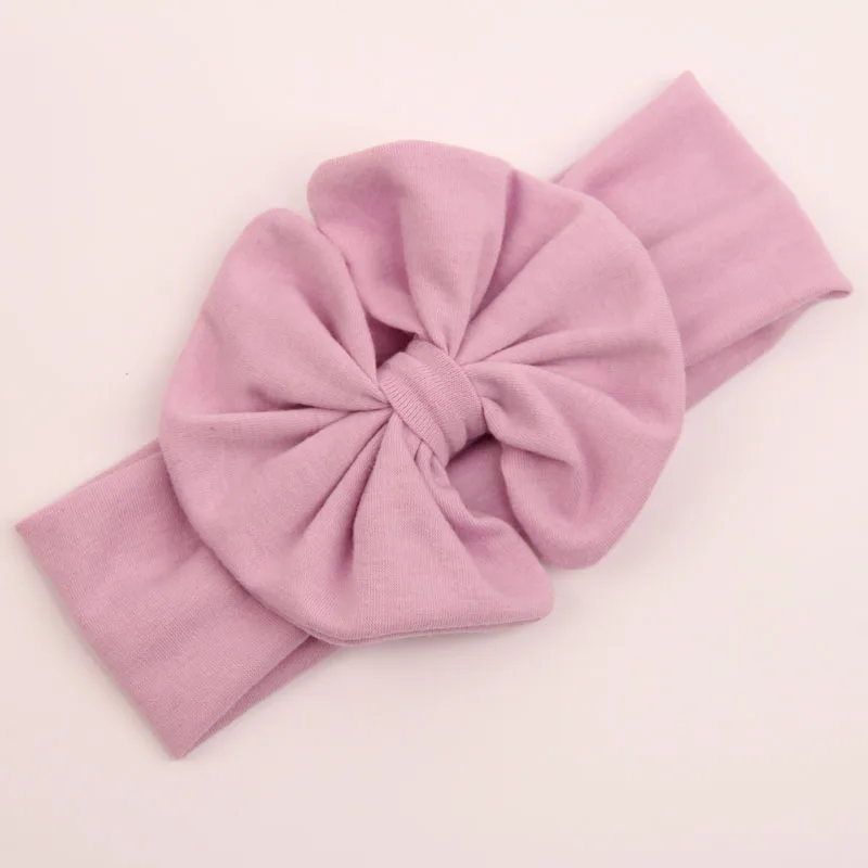 Детская Хлопковая повязка на голову с большим бантом красная желтая детские