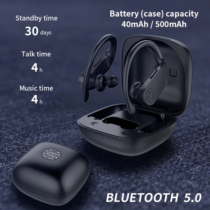 Наушники для бега беспроводные наушники 5 0 Bluetooth TWS стерео наушники-вкладыши со