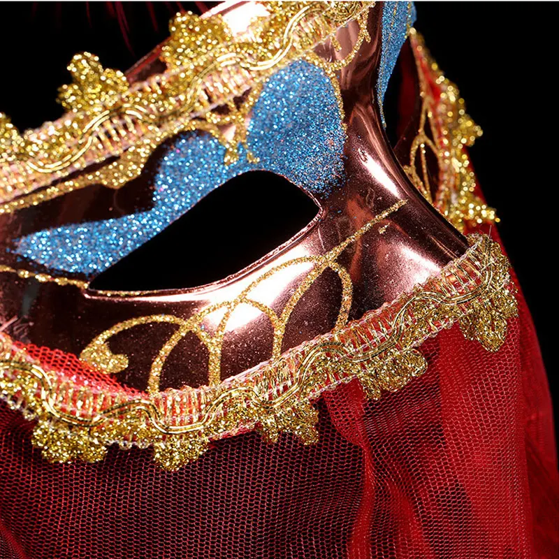 Песочный пух маска для лица Женская Девушка Вечерние косплей маскарад