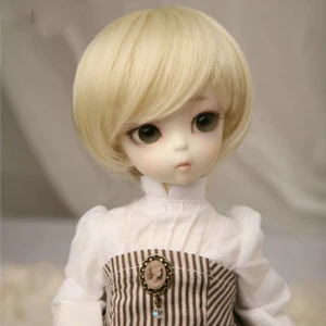 13 14 16 Bjd SD кукольный парик, высокая температура, Милая Короткая блондинка для шарнирных кукол, волосы