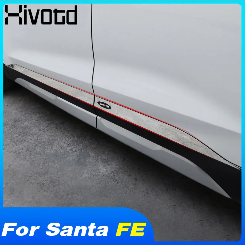 Hivotd для hyundai Santa Fe 2019 2020 аксессуары корпус автомобильной двери декоративная
