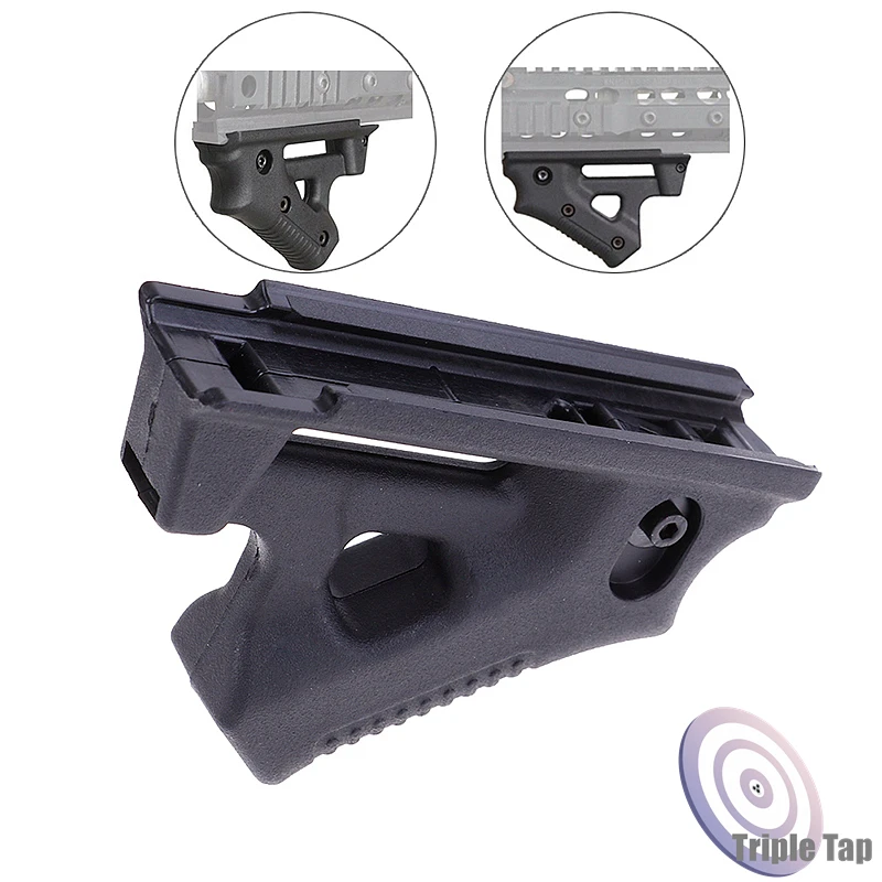 

Tactical Angled Front Grip For Airsoft BB AirGun1913 Rail Polymer Hand Grip For 20mm Picatinny Rail Fore Grip Paintball Airsoft