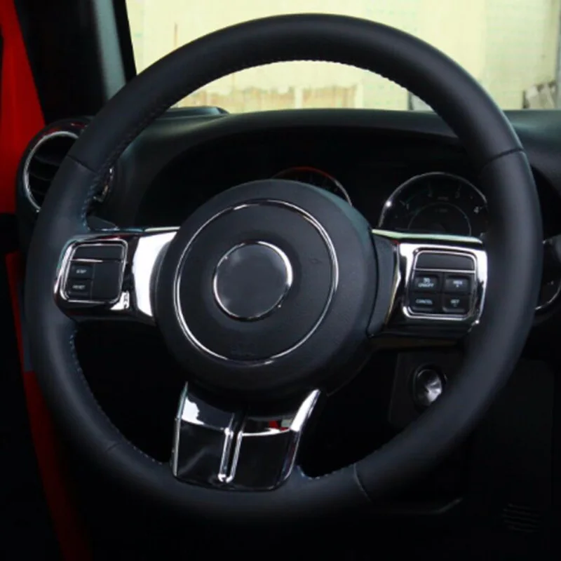 Наклейки на руль для Jeep Compass 2011 2016 внутренняя отделка 3 шт. Patriot прочные|Лепнина