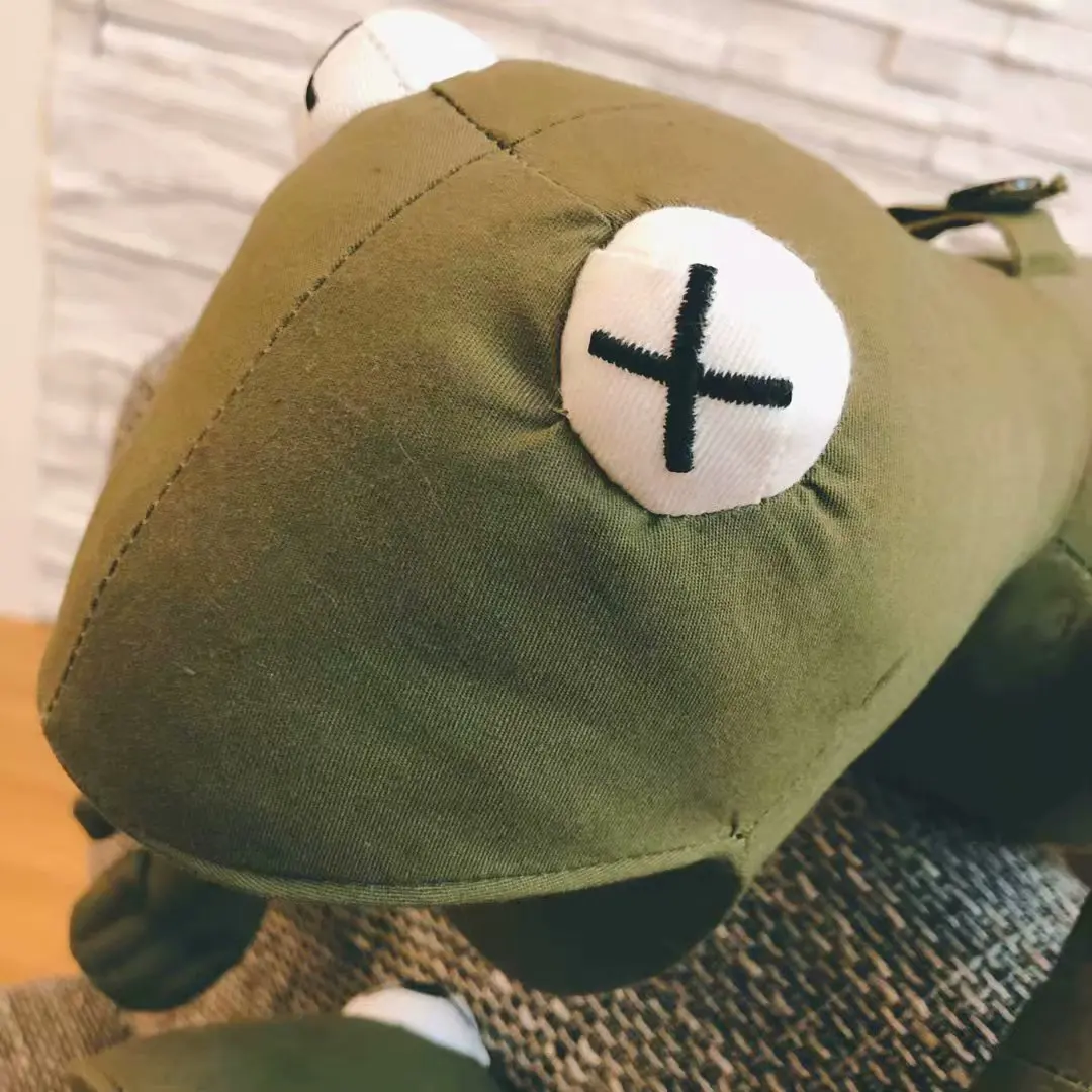 45 см ArmyGreen лягушка аниме kawaill готовая лягушка модные плюшевые игрушки Детский мультфильм день рождения для девочек Подарки
