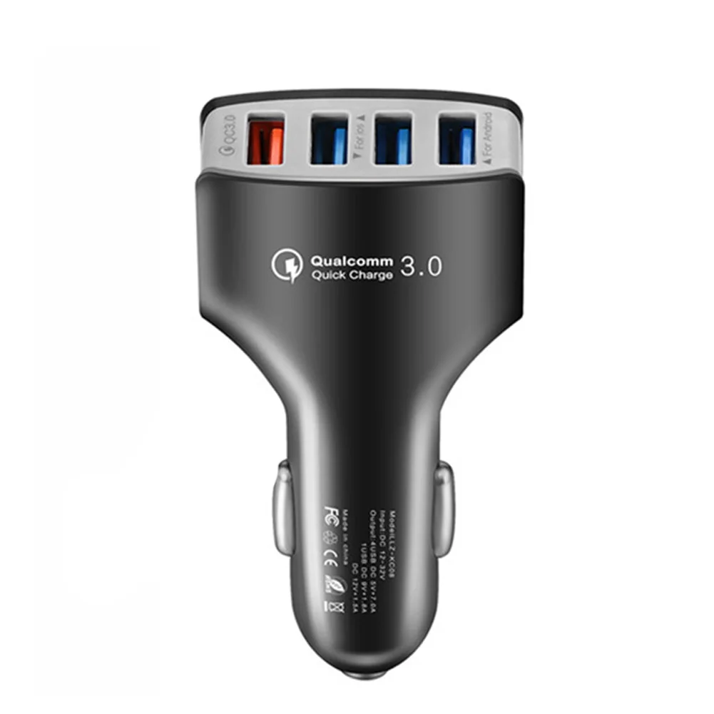 Полезное автомобильное зарядное устройство QC3.0 с 4 портами USB 3.5A адаптером
