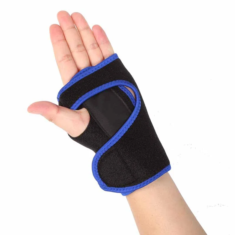 Black Blue Бандаж Ортопедический Фиксатор руки поддержка запястья палец шина карпальный туннельный синдром - Цвет: Black Blue