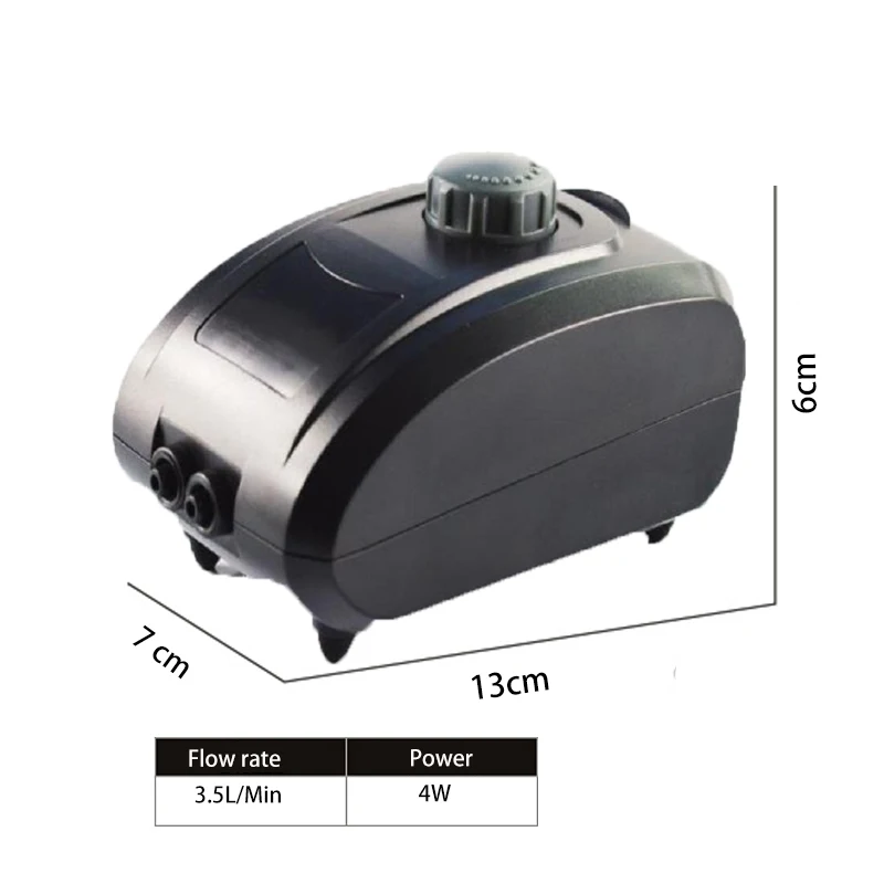 High Rate Air Pump 1,5 Вт Красочный Водонепроницаемый погружной светильник для аквариума, воздушный насос для аквариума, декорированная лампа - Цвет: High Rate Air Pump