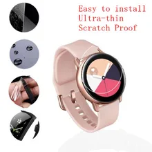 2 шт мягкая защитная пленка для экрана из ТПУ для samsung Galaxy Watch Active 1 2 40 мм 44 мм ультра-тонкий полный Чехол R830 R820