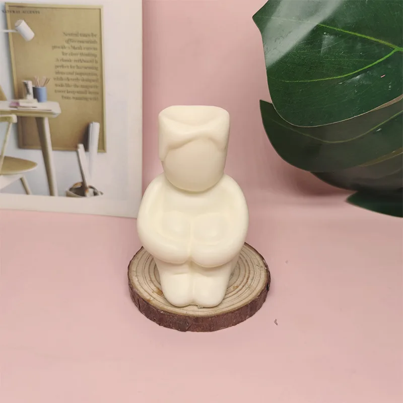 3D креативная силиконовая форма для свечи в виде человеческого тела одиночного