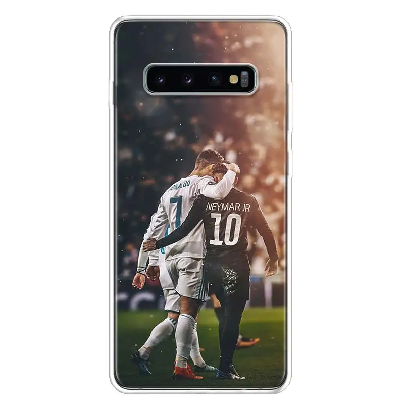 CR7 Криштиану Роналду крышка чехол для телефона для samsung Galaxy S10+ Note 10 9 8 S9 S8 J4 J6 J8 плюс S7 S6 корпус под плетенную сумку