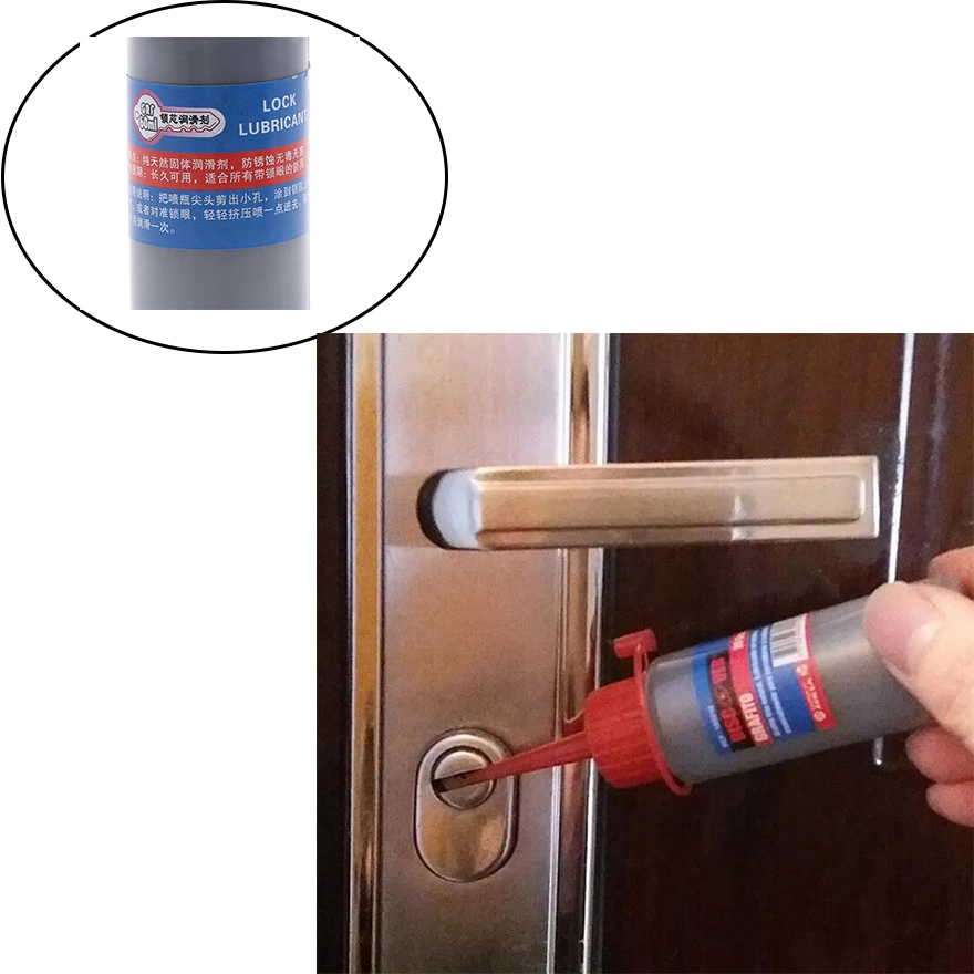 

1PC Hurtlessness Graphite Fine Lubricant For Lock Element Locksmith Cylinder Padlock 60ml whosale