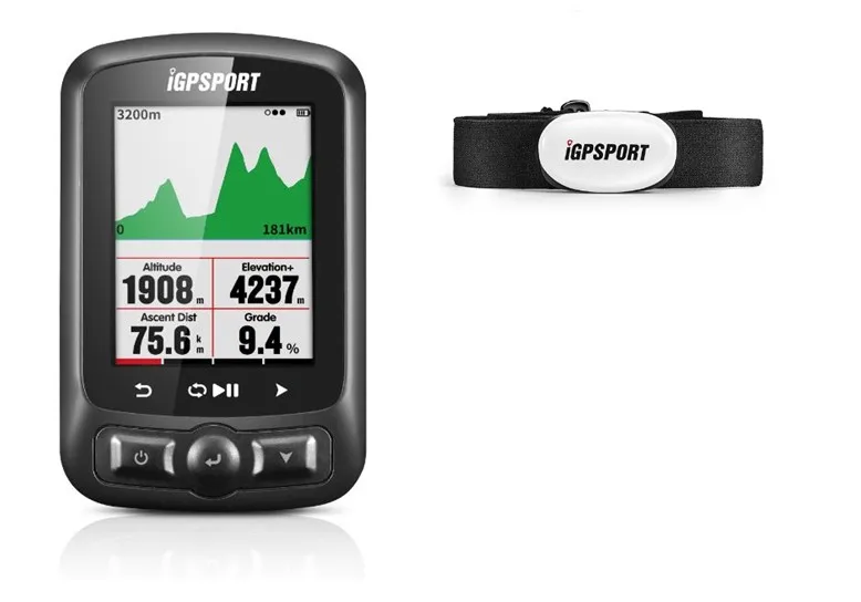 I gps порт iGS618 gps Велосипедный компьютер Спидометр IPX7 с аксессуарами - Цвет: Set C