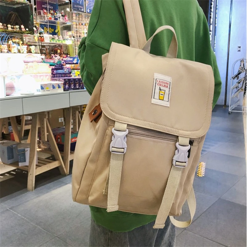 

Новый женский большой водонепроницаемый рюкзак, однотонный нейлоновый дорожный рюкзак, мужской рюкзак Mochila Escolar для девочек, рюкзак для ноу...