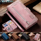 Кожаный чехол-кошелек на молнии для iPhone 12 Mini 11 Pro XS Max, ретро-чехол для телефона iP XR X SE 2020 6 6s 7 8 Plus, чехол-подставка для карт