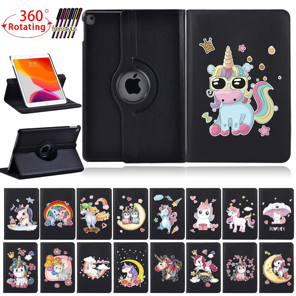 

360 Rotating Tablet Case for Apple IPad 2/3/4/ IPad Mini 4/5/iPad 5th Gen/6th Gen/7th Gen/8th Gen Automatic Wake-Up Cover Case