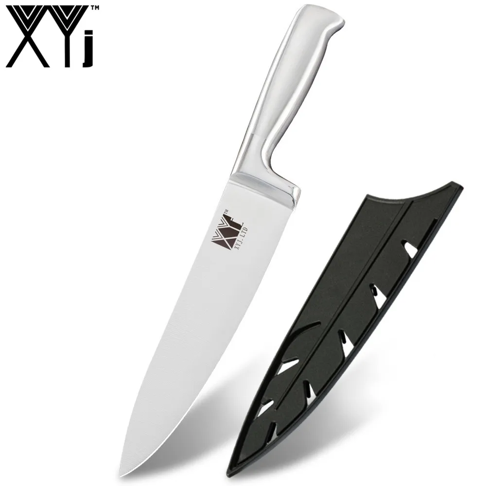 F.chef knife XYj кухонный нож из нержавеющей стали 3," 5" " 8" простая Легкая удобная ручка точилка для кухонных ножей держатель для ножей - Цвет: F.chef knife