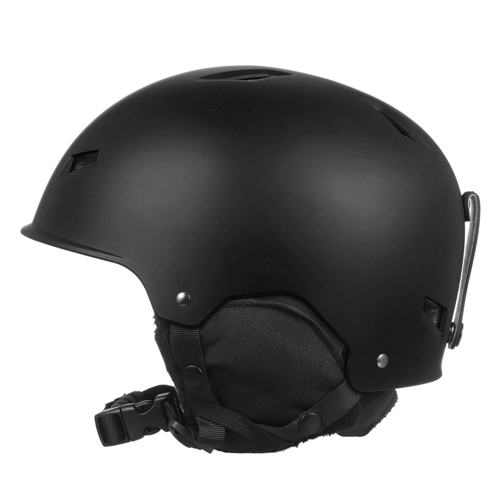 

Women Men Snow Helmet with Detachable Earmuff Men Women Snowboard Helmet with Goggle Fixed Strap Safety Skiing Helmet Skiing