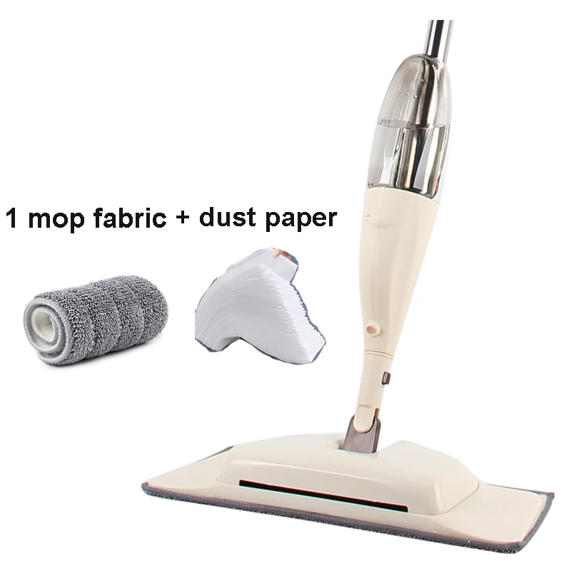1rag dust paper 4 в 1 Волшебный спрей Швабра набор со щеткой пыли бумажный деревянный пол ленивые швабры уборочная машина инструмент для уборки бытовой с многоразовыми подушечками из микрофибры - Цвет: 1rag dust paper