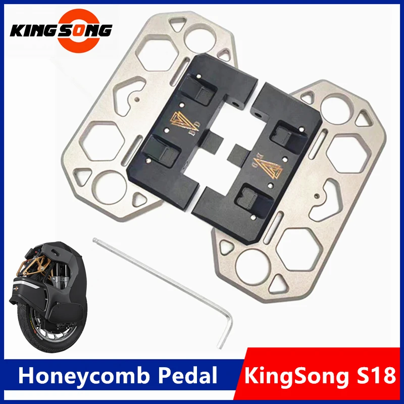

Оригинальная сотовая педаль KingSong для KingSong S18, самобалансирующаяся одноколесная педаль, широкая металлическая запасная педаль