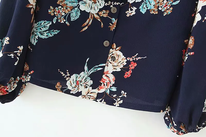 

Blouses Woman 2019 New Women Bow Tie Bow Floral Print Shirt Women Blouse Women Modis Camisa Femenina