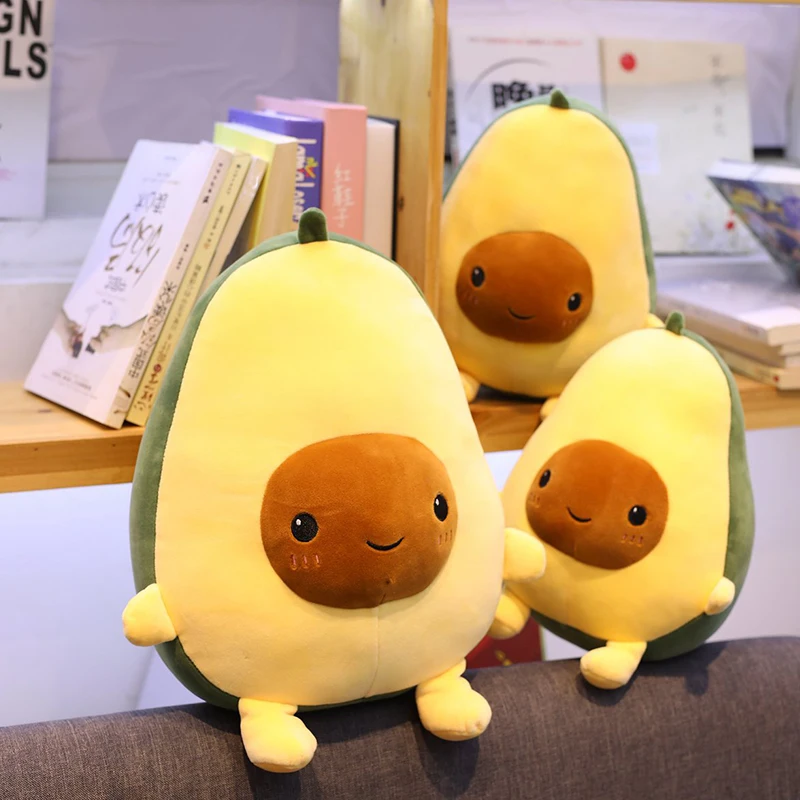 30/40/60 см Kawaii авокадо Мягкие плюшевые игрушки Симпатичные мягкие куклы подушка в форме фрукта рождественские подарки на день рождения для детей Детская одежда для девочек
