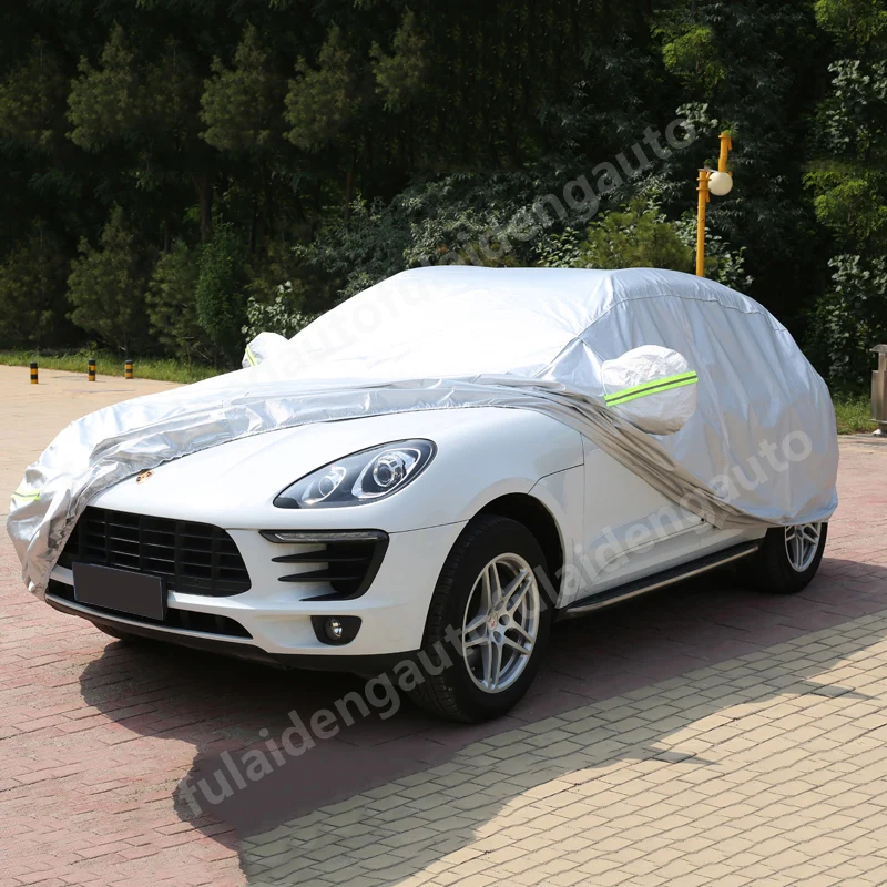 

Новый автомобильный чехол для Porsche Macan 2014-2019, водонепроницаемый, с защитой от нагрева, солнца, УФ, снега, пыли, дождя, автомобильные аксессуары
