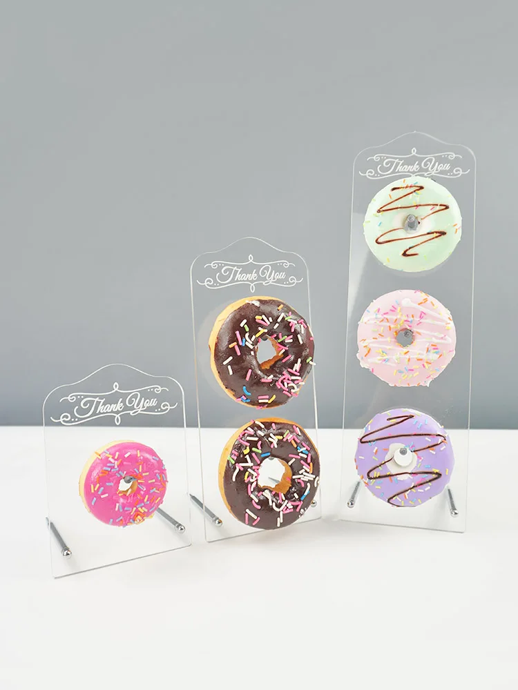 Подгонянный акриловый держатель для пончиков хороший подарок на день рождения